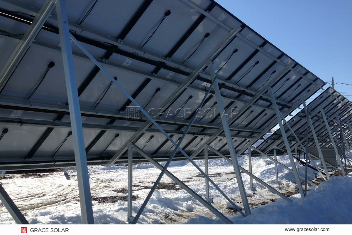 従来架台と耐寒型架台の構造比較図